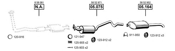 ASMET OP050835 Exhaust System